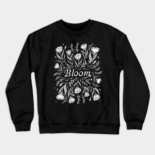 Bloom-Black and White Crewneck Sweatshirt